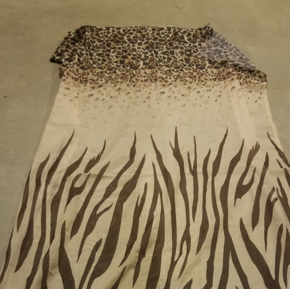 Animal Print Sheer Curtains - Picture 2 of 2